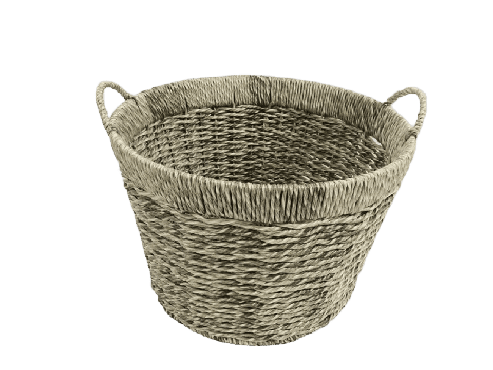 Ultimate PE Resin Storage Basket with Collapsible Handles
